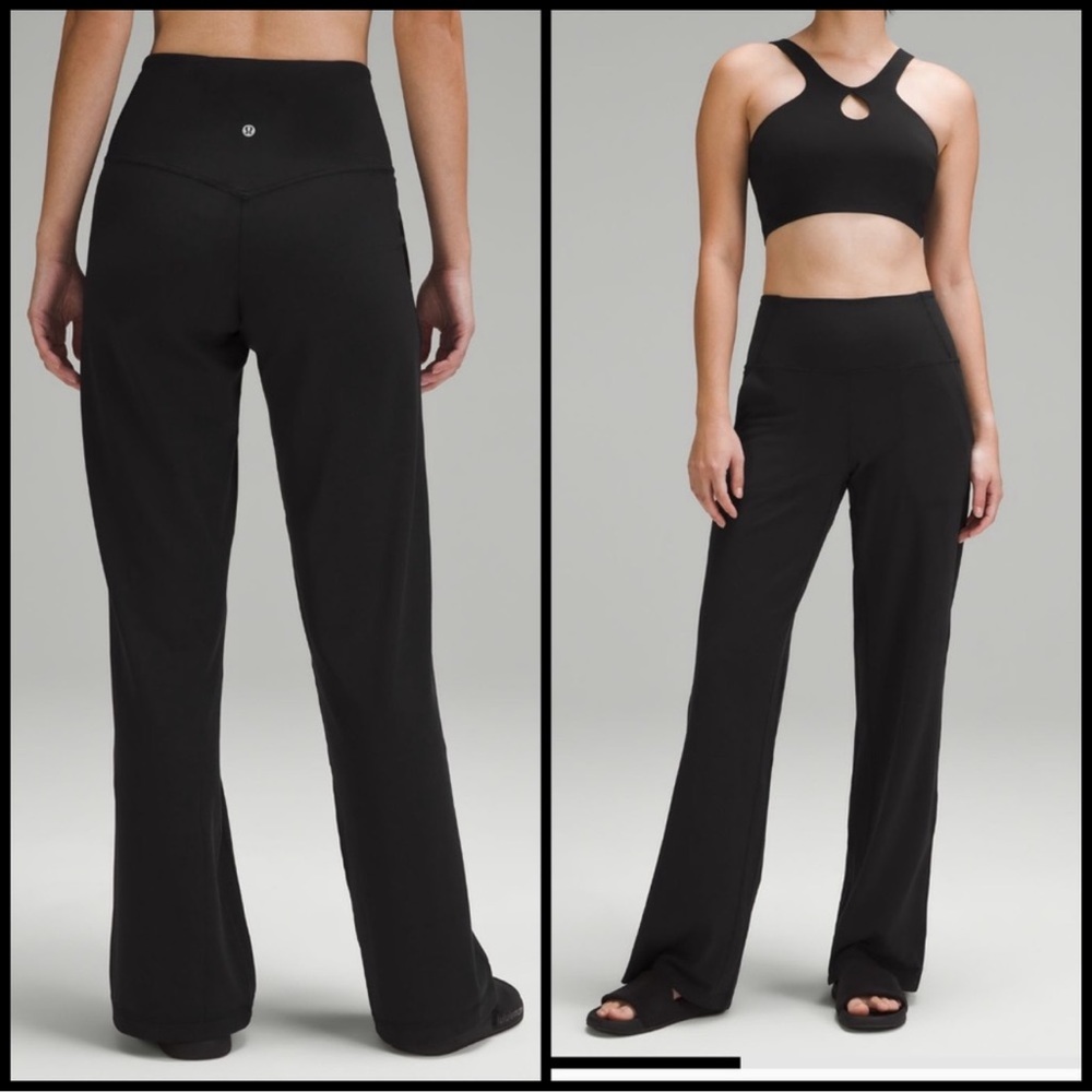 Lululemon Align Wide Leg High-Rise Pant 31" Black size 2 NWT short petite